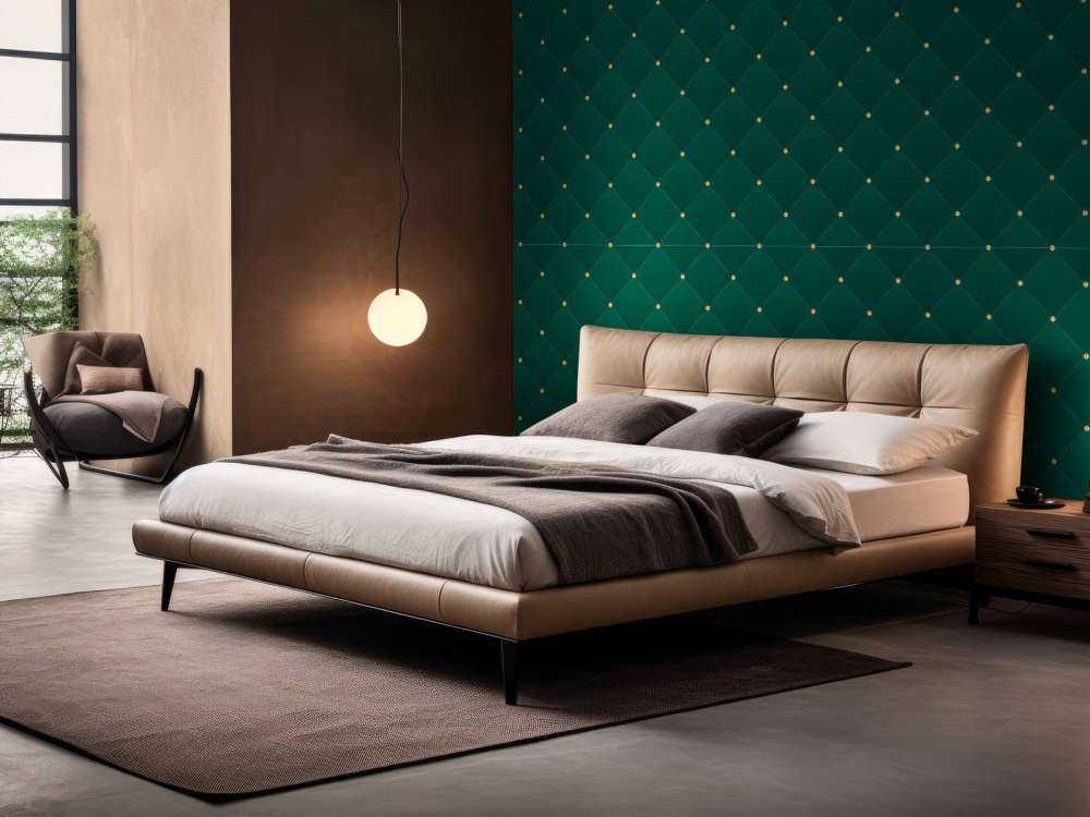 Patrón chesterfield verde oscuro