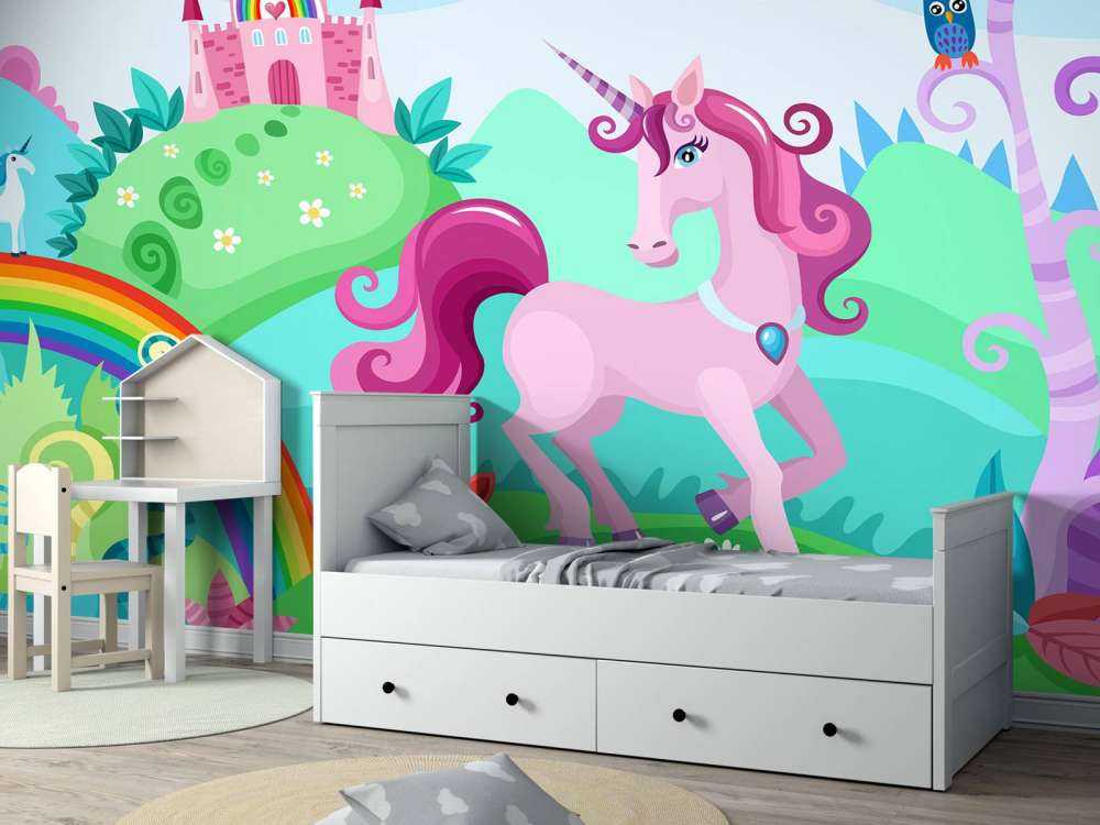 Unicornio en un castillo