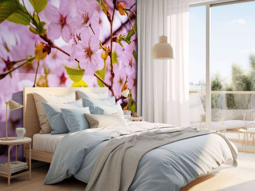 Flores rosas con pétalos