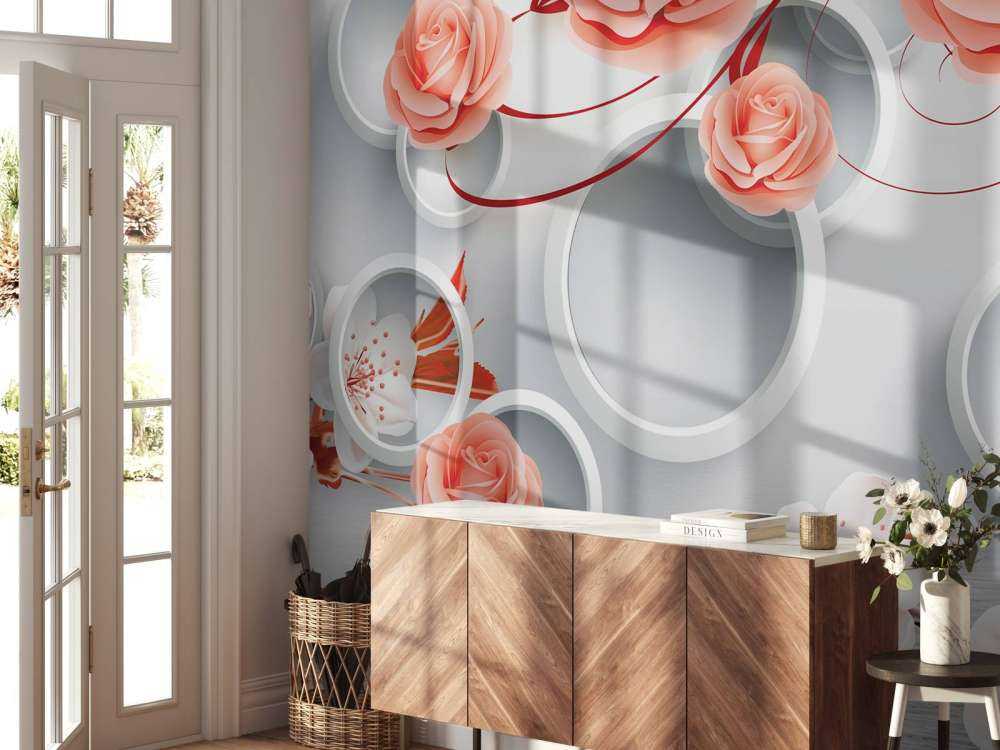 Círculos y flores 3D
