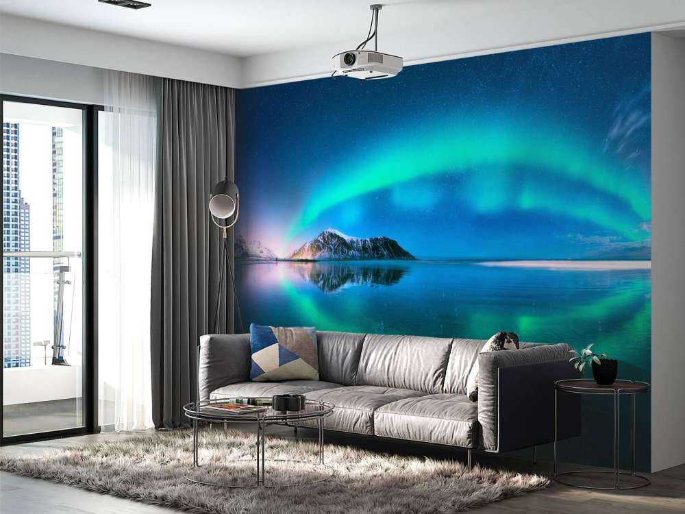 Auroras boreales reflejadas