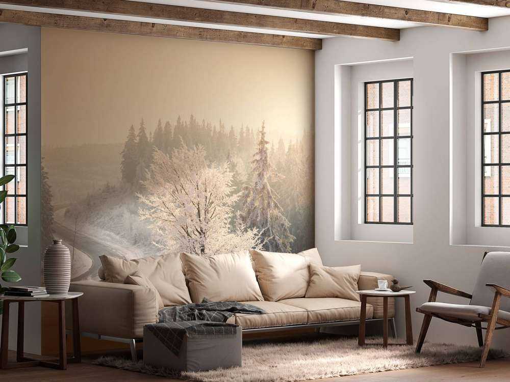 Árboles con nieve