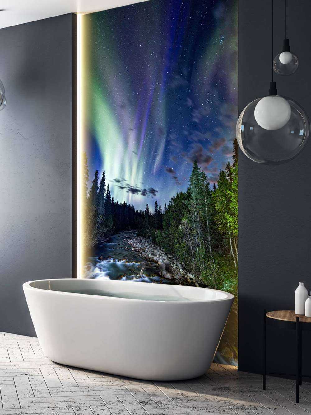 Stream durante la aurora boreal