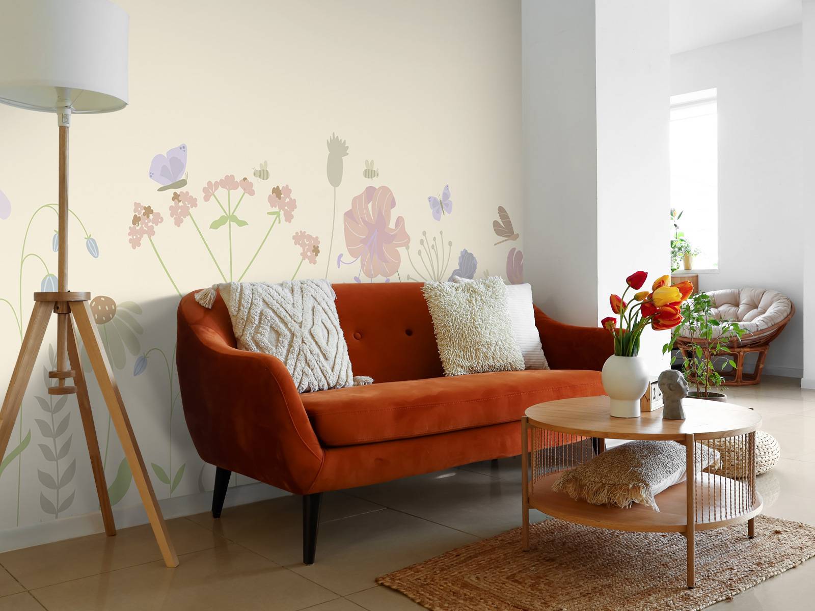 Transforma Tu Pared Con Flores Suaves: Papel Pintado A.S. Création 93770-1 (Violeta, Verde Y Blanco) – Fácil De Colocar