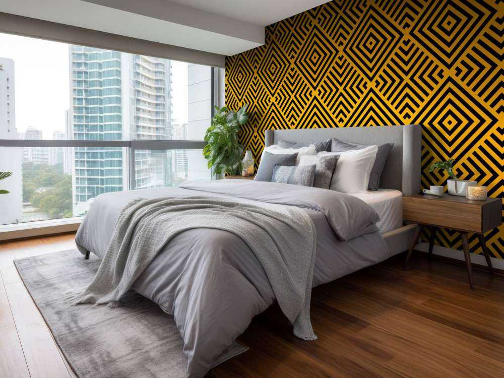 Art deco negro y dorado