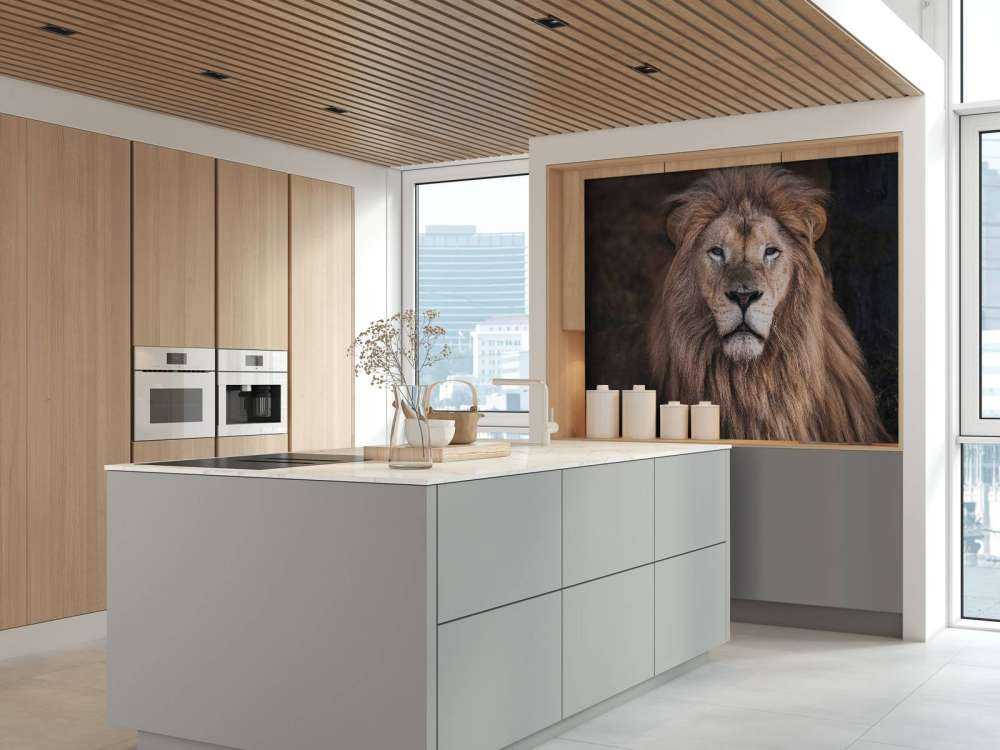 Retrato de un león
