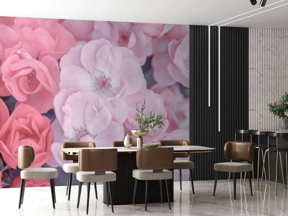 Flores clericales rosas