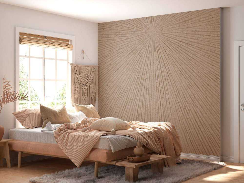 Estructura con líneas en marrón beige