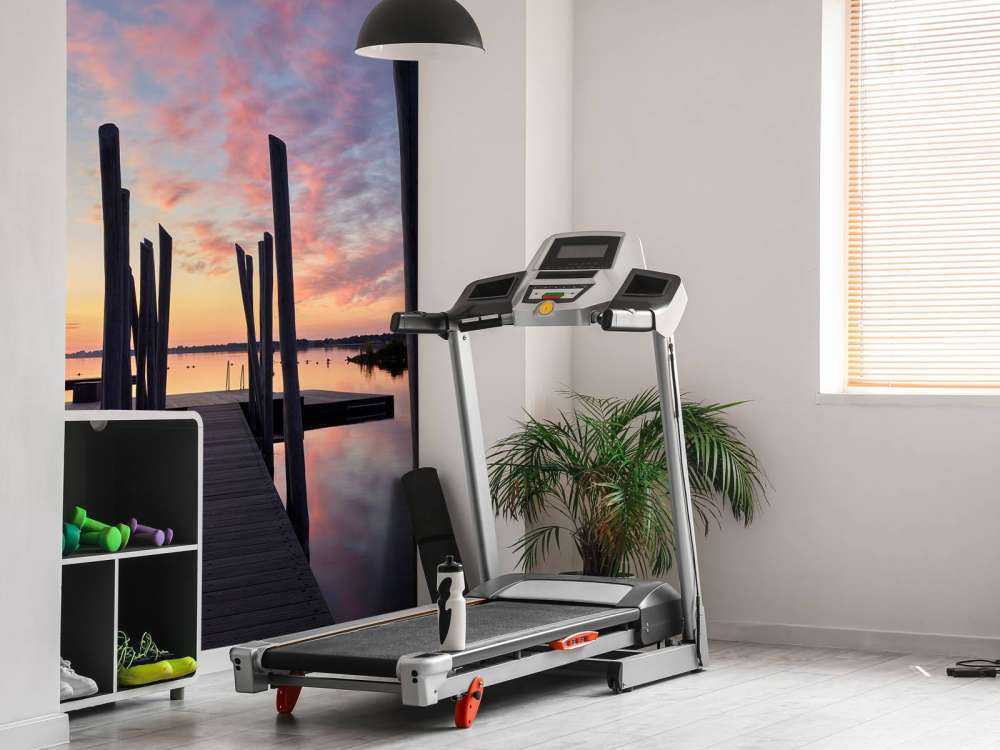 Amanecer en la plataforma de baño