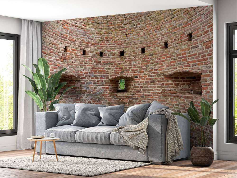 Muralla curvada de la ciudad
