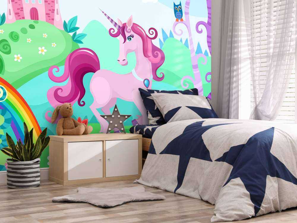 Unicornio en un castillo