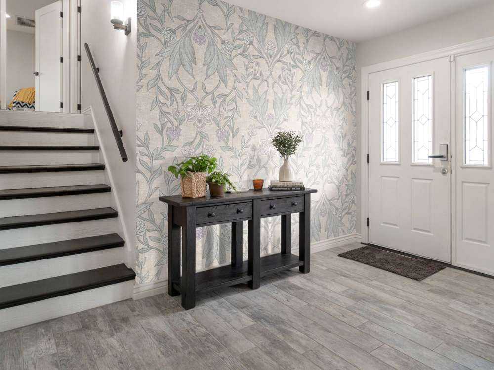 Morris floral damasco - beige neutro