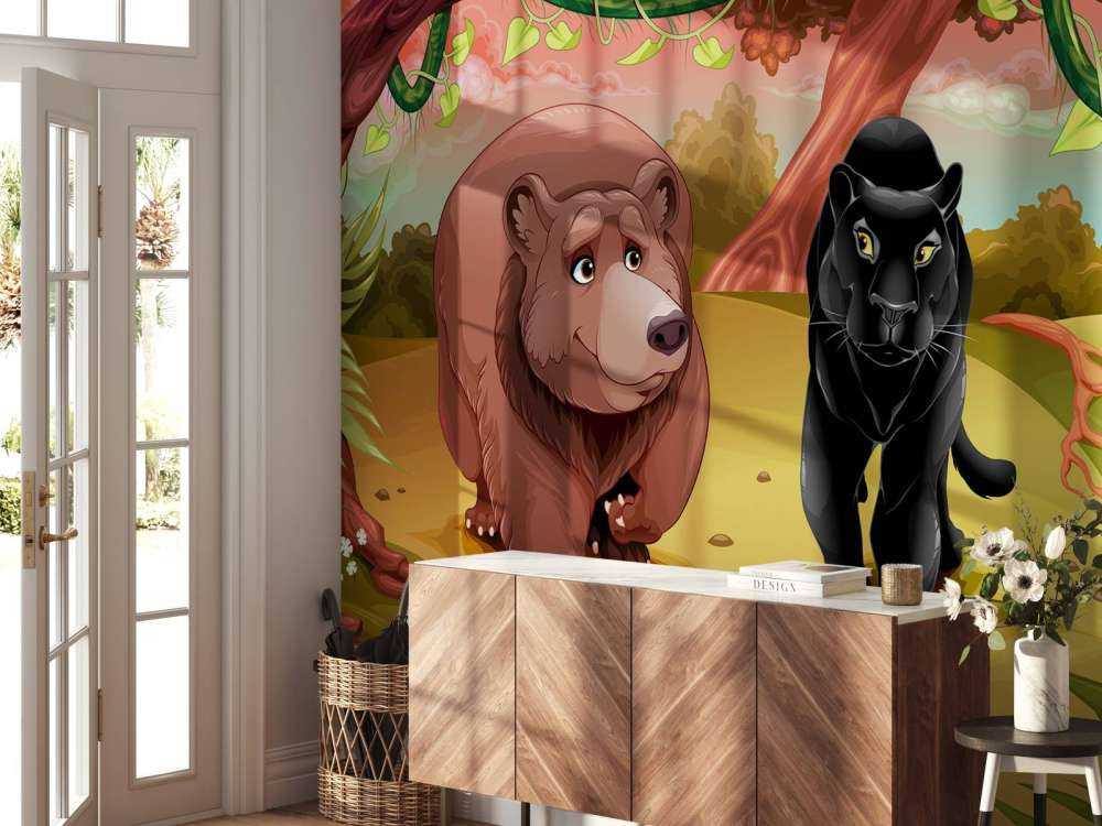 Simpáticos animales de la selva