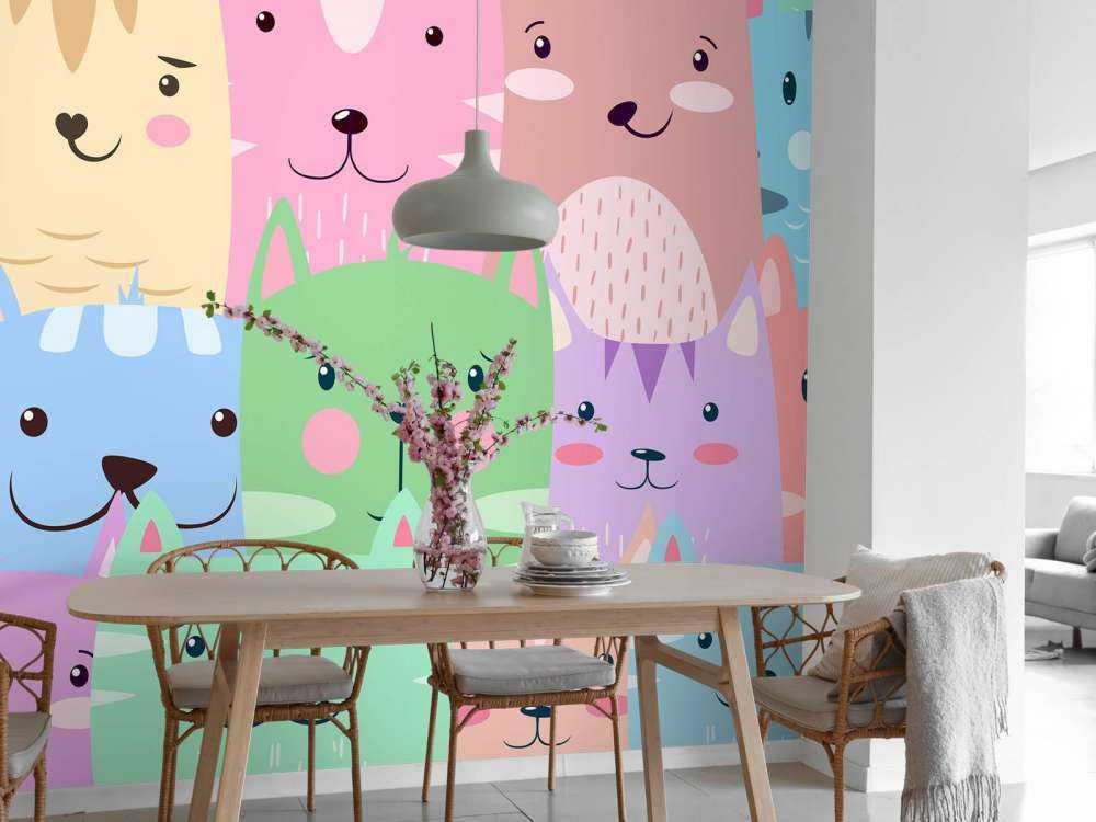 Gatos de colores