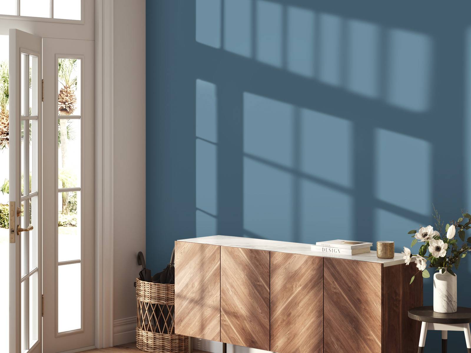 Papel Pintado - Azul pizarra, image size:1600x1200