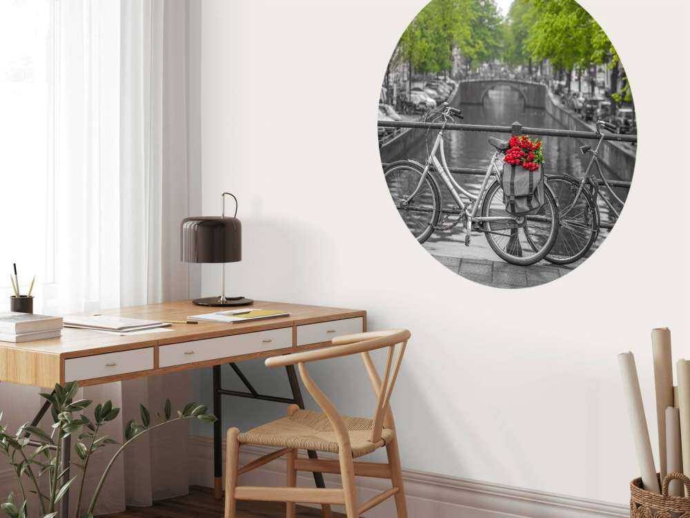 Bicicleta con flores