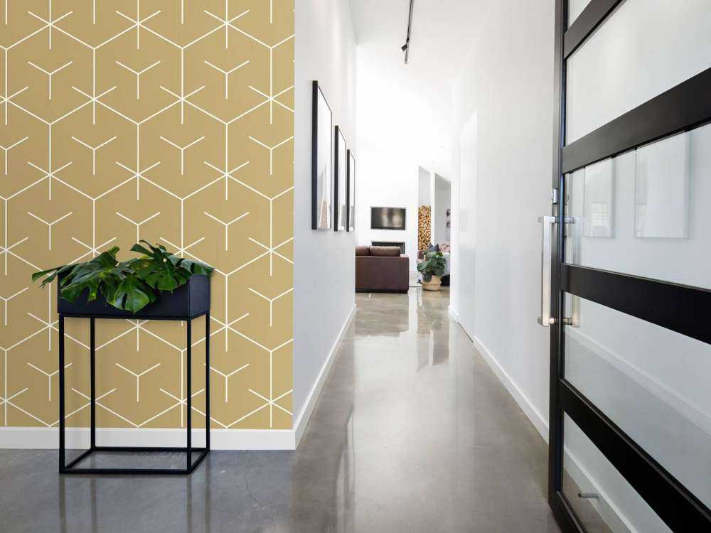 Hexágonos geométricos, oro
