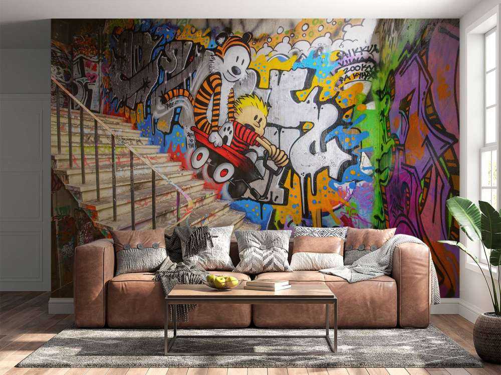Grafitis con escaleras