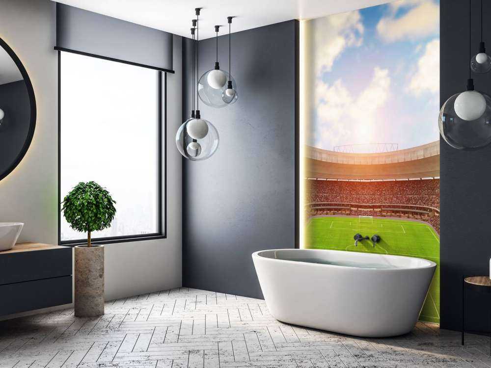 Estadio de fútbol abarrotado
