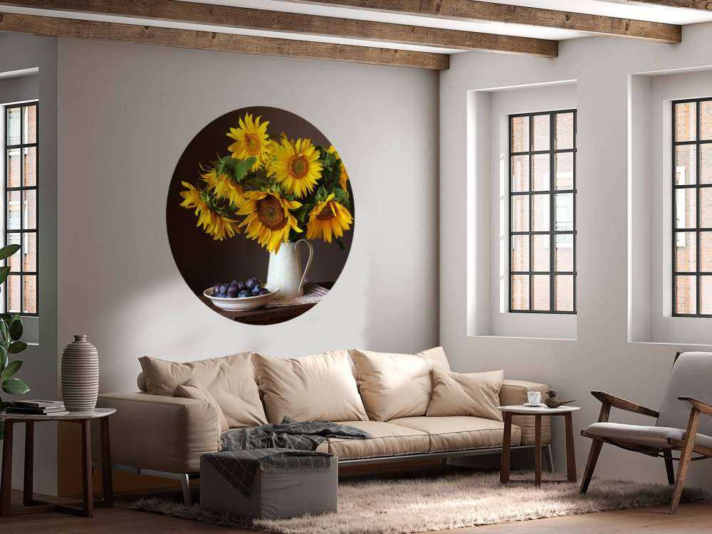 Girasoles y bayas