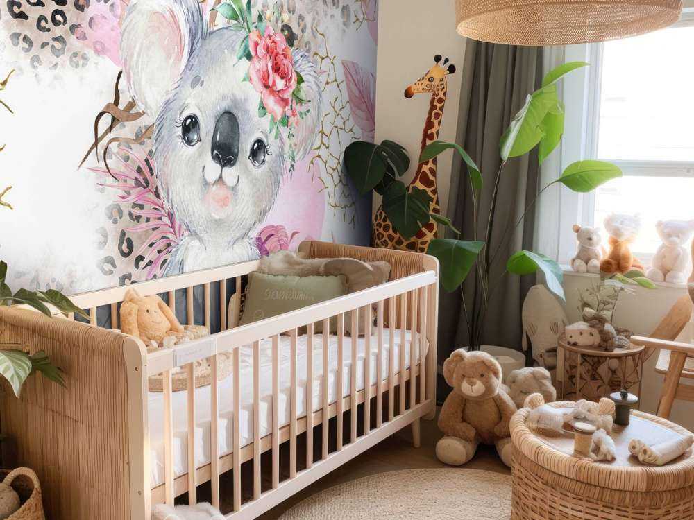 Bebé koala savana