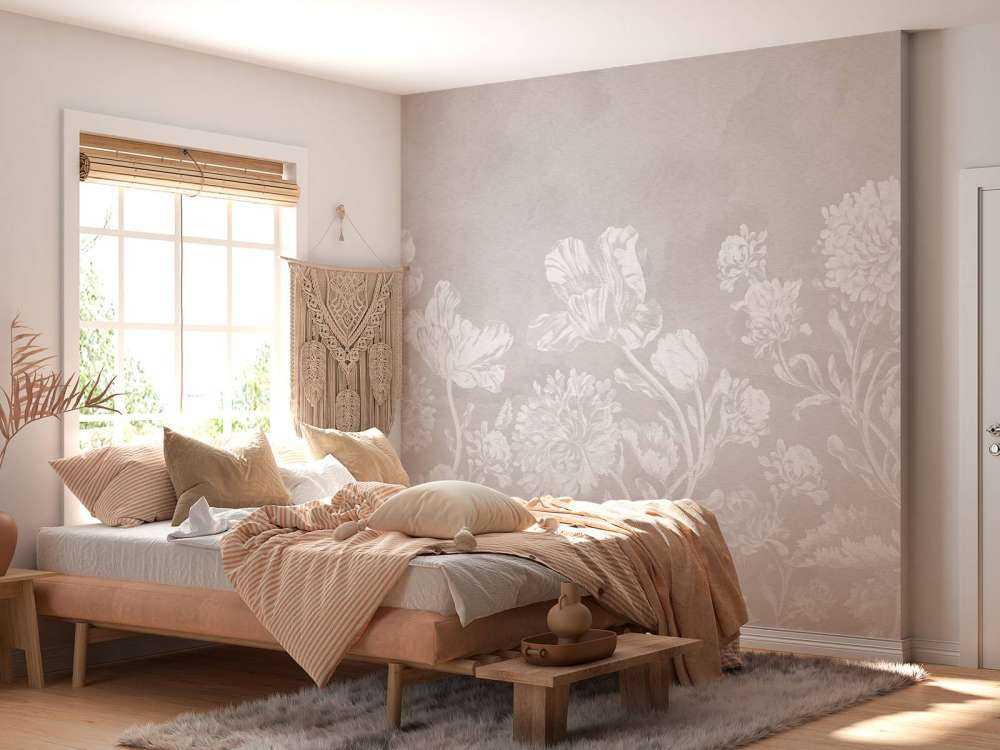 Paisaje floral barroco - greige