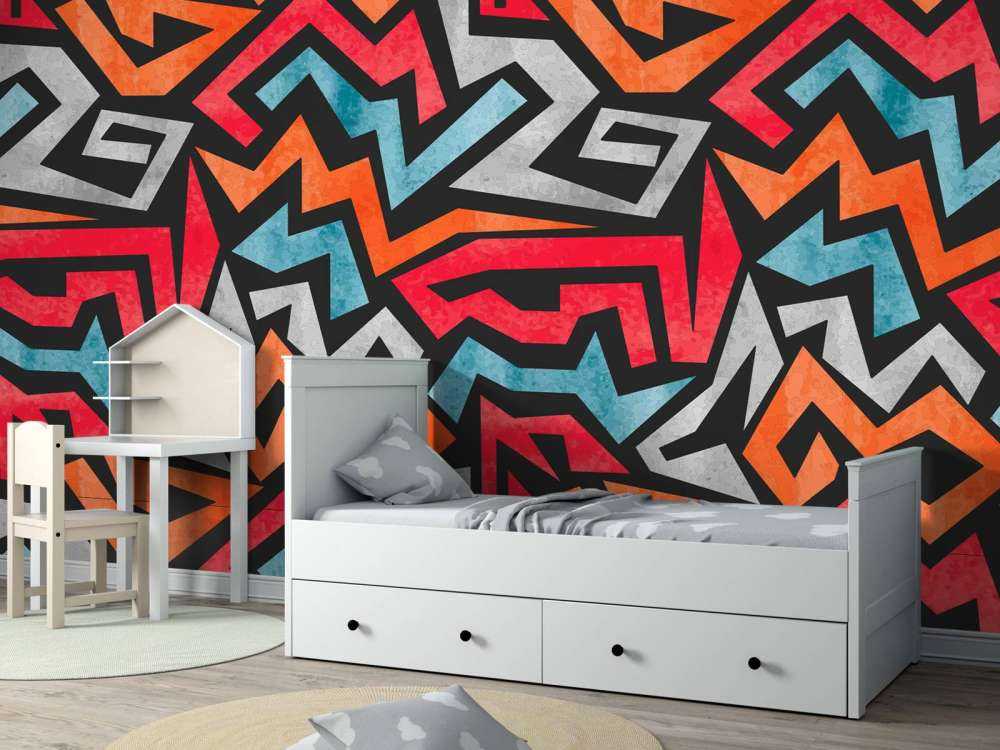 Estampado gráfico de colores