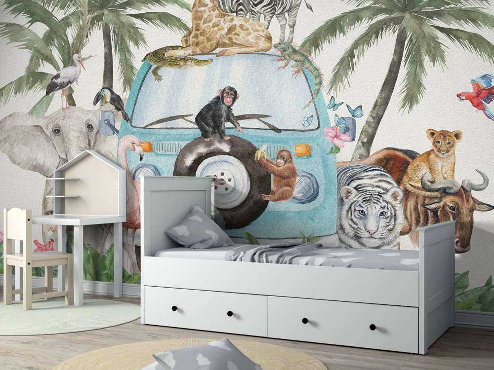 Alegres animales tropicales