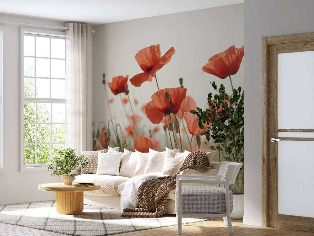 Amapolas en colores vintage
