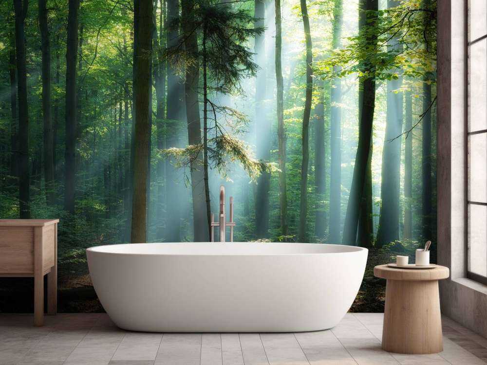 Amanecer en el bosque