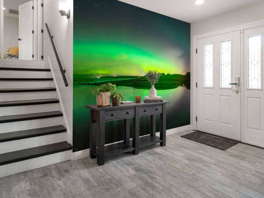 Una aurora boreal brillante