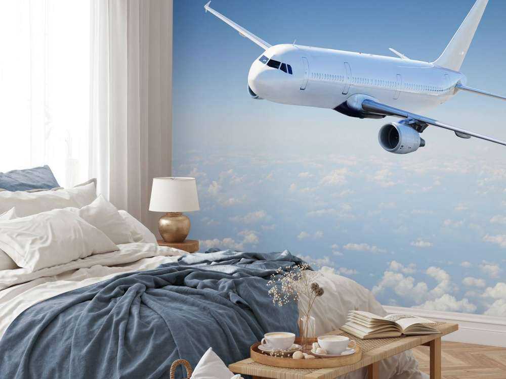 Avión sobre las nubes