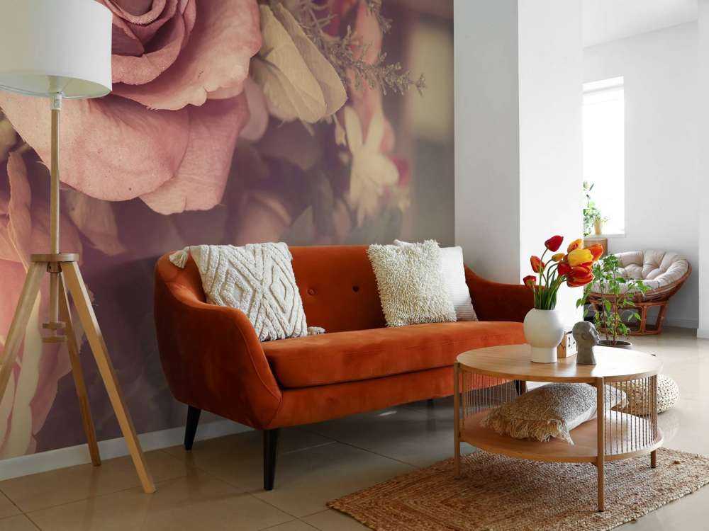 Rosas rosas vintage