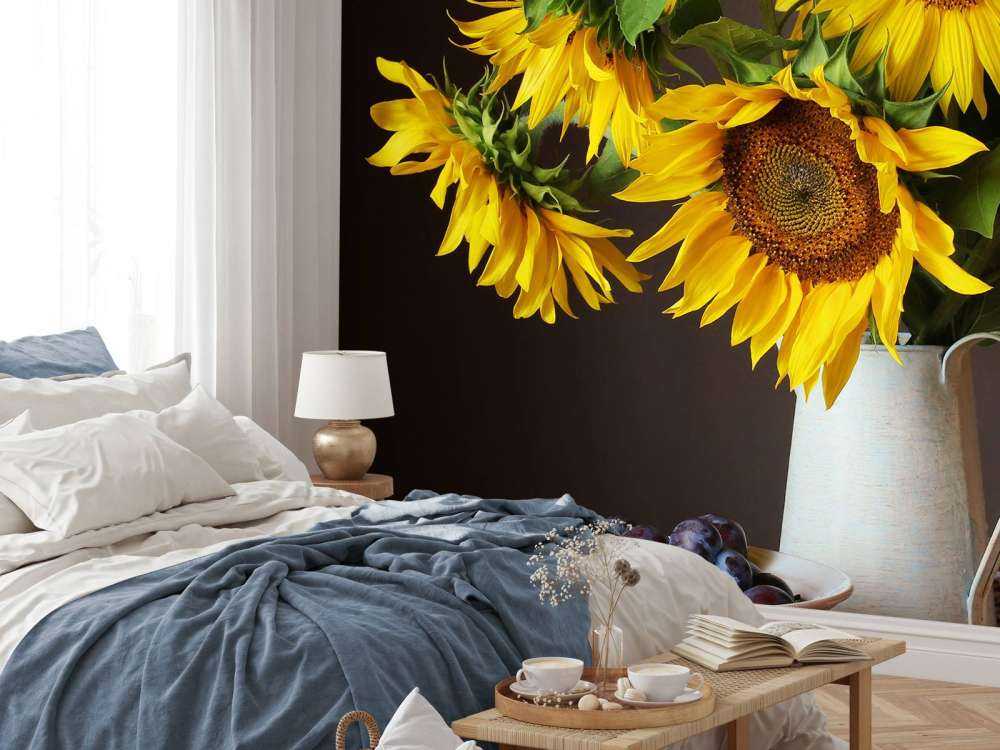 Girasoles y bayas