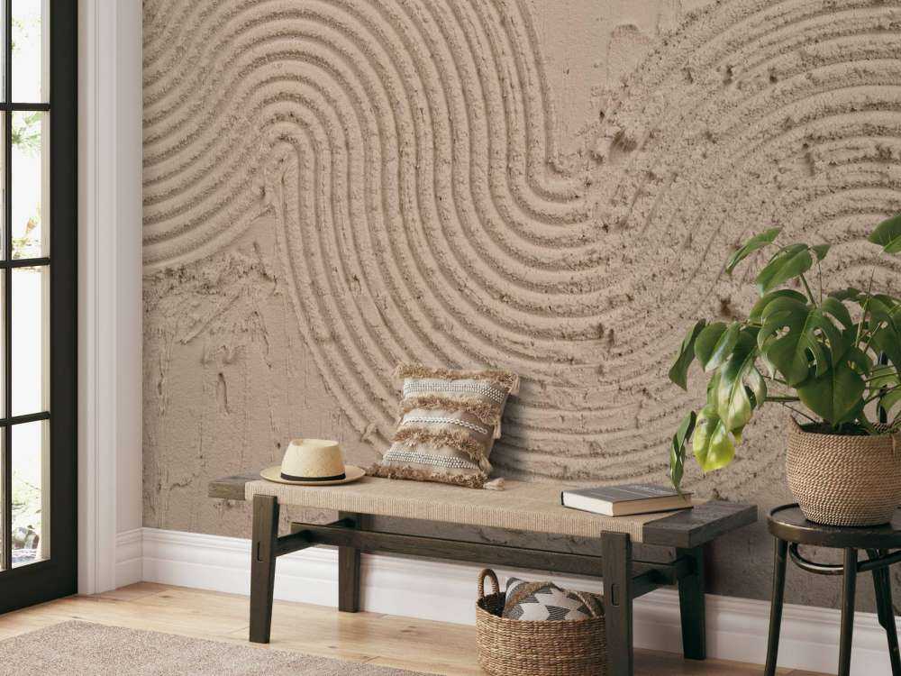Arte de la textura en color topo