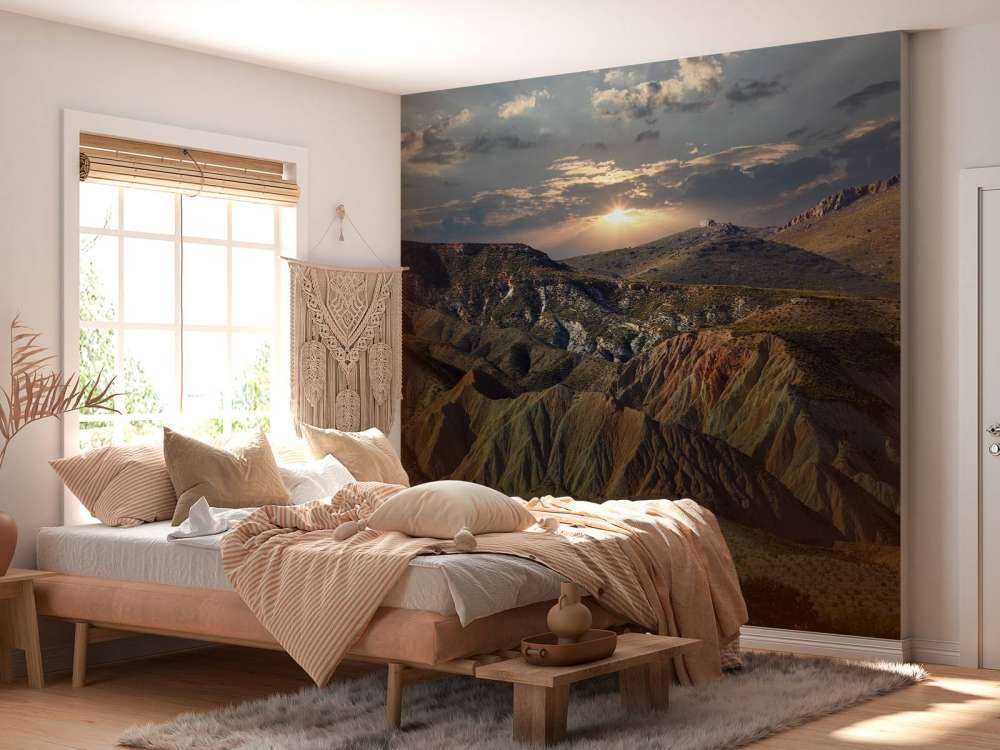 Puesta de sol en las montañas