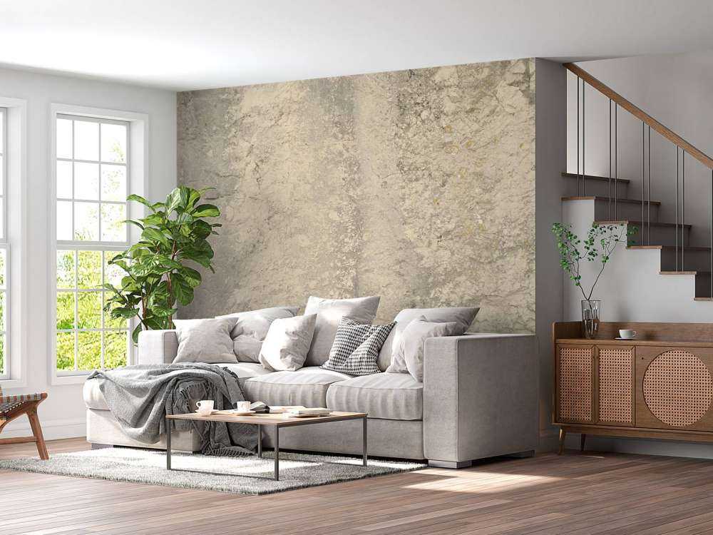 Pared de roca beige