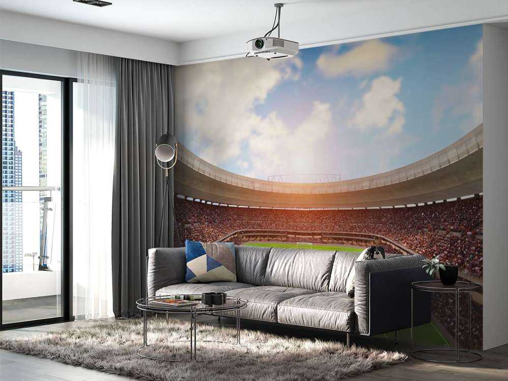 Estadio de fútbol abarrotado