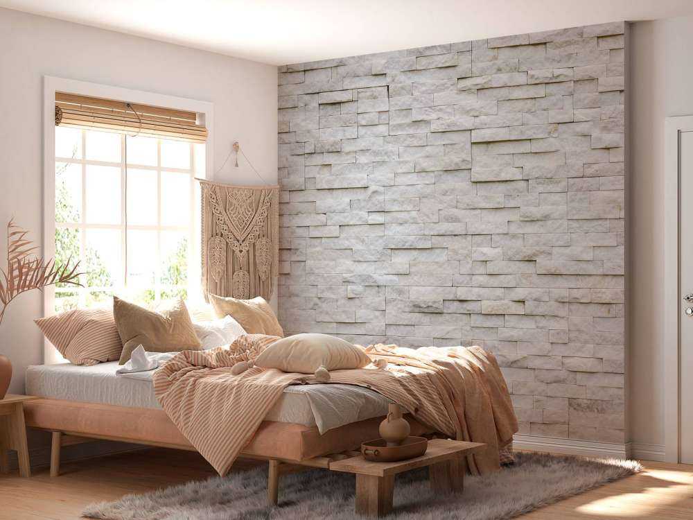 Muro de piedra moderno