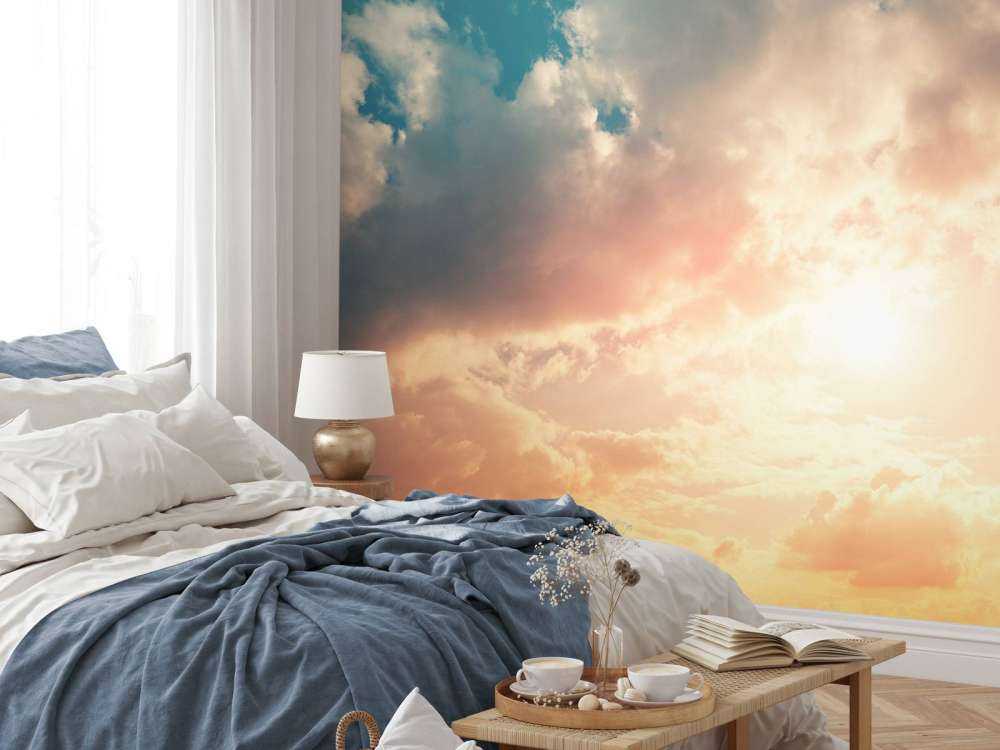 Cielo coloreado con nubes
