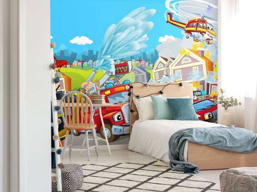 Sala infantil de bomberos