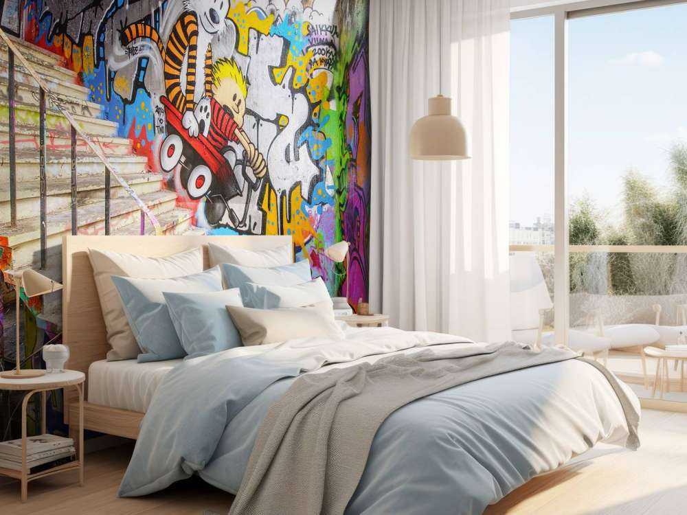 Grafitis con escaleras