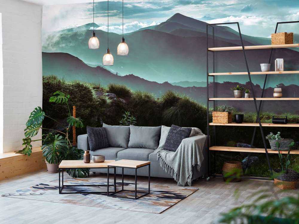 Selva con montañas