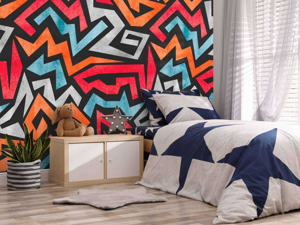 Estampado gráfico de colores