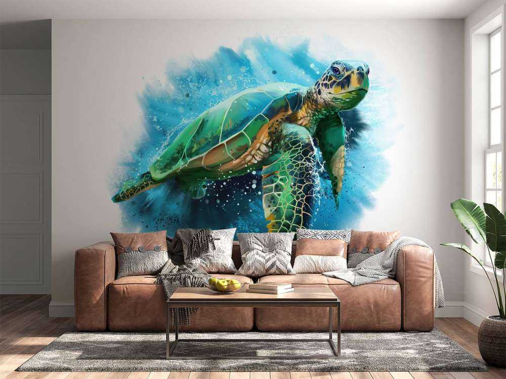 Papel pintado autoadhesivo rollo de papel boba bebé tortuga marina pistas  tortugas marinas imágenes de stock, papel pintado extraíble despegar y  pegar