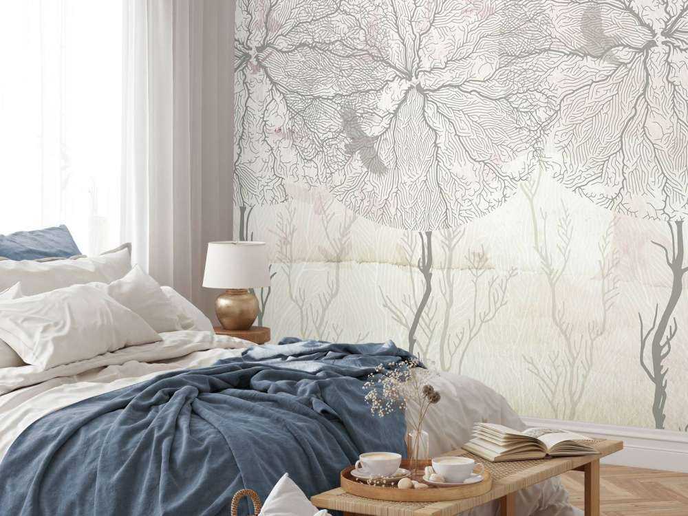 Graphic Trees - Sepia