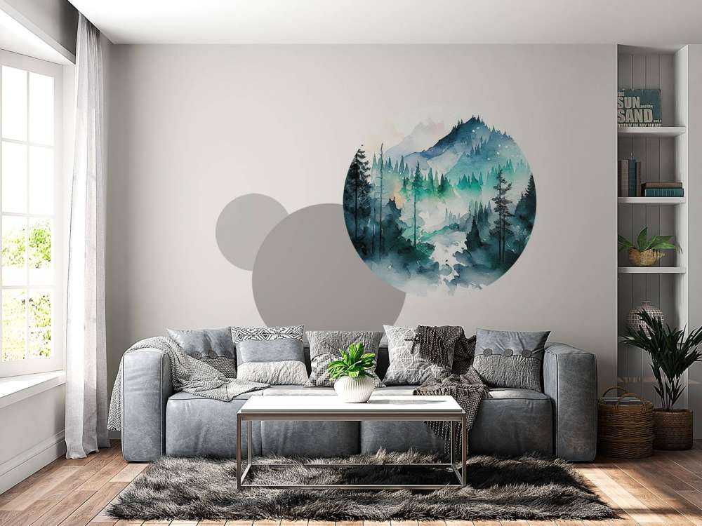 Bosque en acuarela
