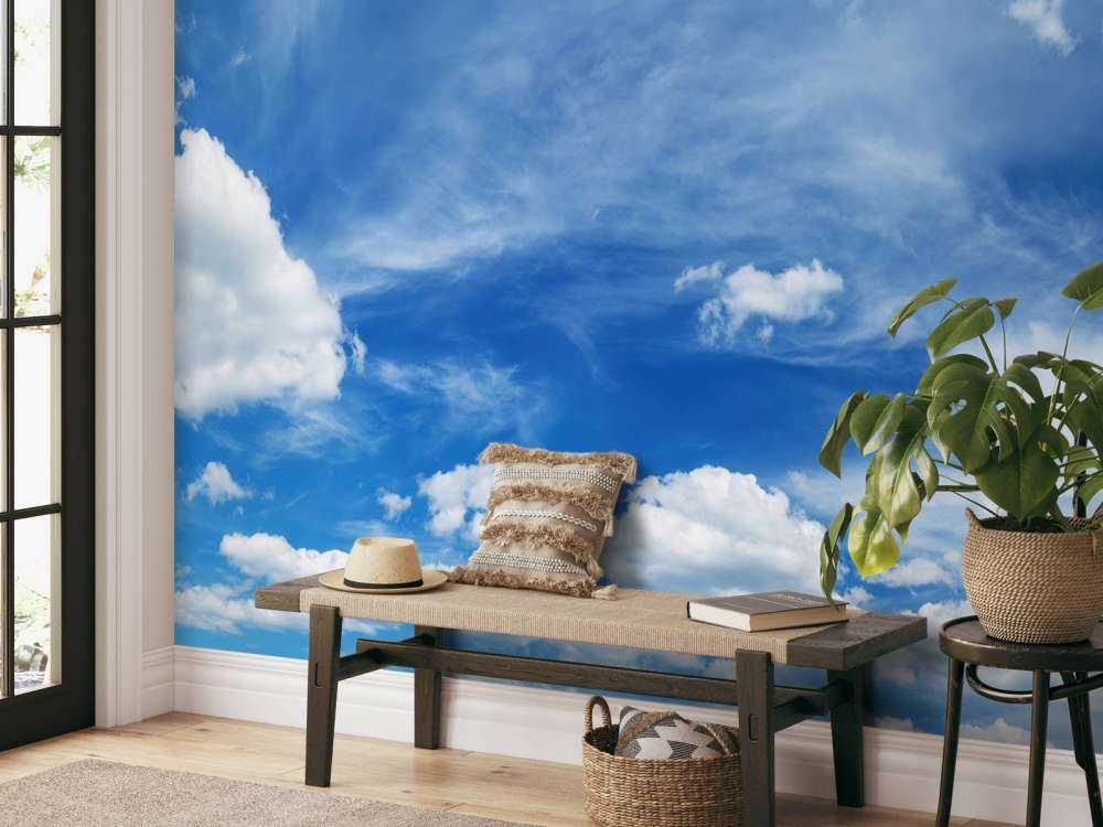 Cielo azul con nubes