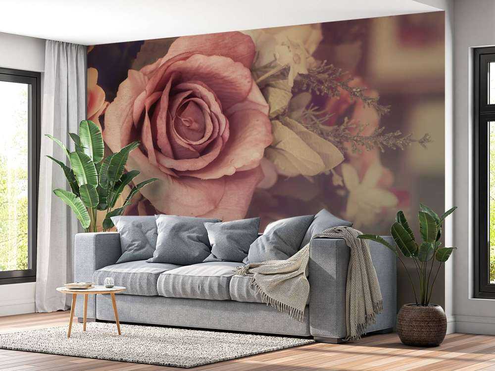 Rosas rosas vintage