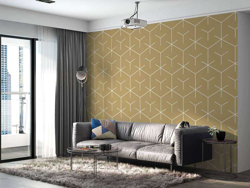 Hexágonos geométricos, oro